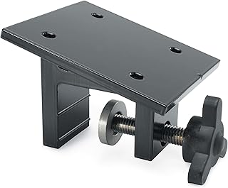 Cannon Clamp Mount Downrigger Base, Boat Fishing Accessory – Black Aluminum