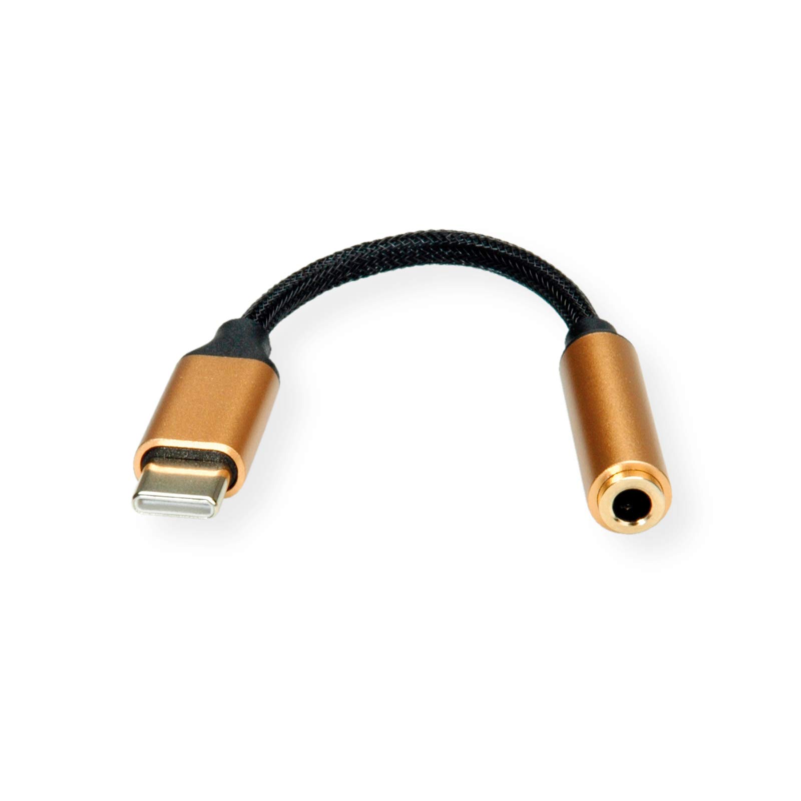 ROLINE GOLD - Adattatore USB tipo C, audio da 3,5 mm, ST/BU, 0,13 m