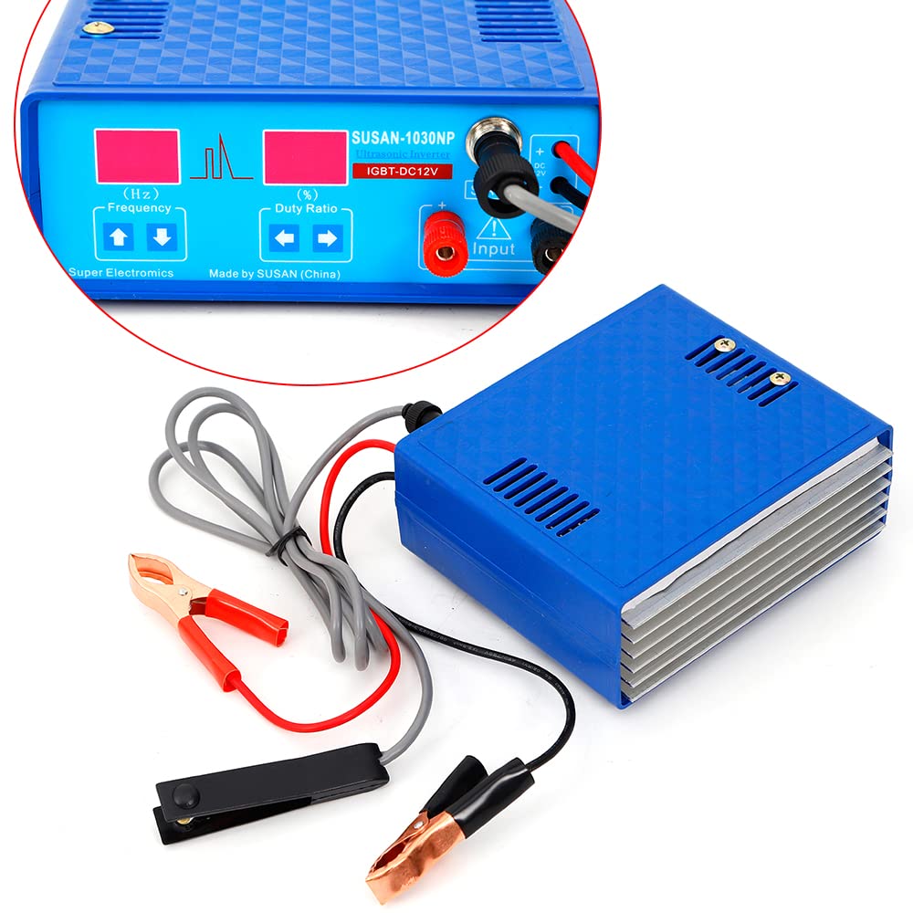 Ultrasonic Inverter Electro Fisher Shocker Elektrofischen Pulse Fishing Machine Fish Stunner 12V 1030NP Azul