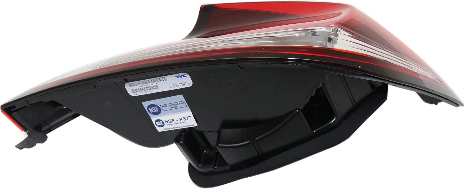 Go-Parts - Tail Light Assembly for Honda Civic Coupe, Right (Passenger) Side, Fits 2014-2015 Models, Replacement