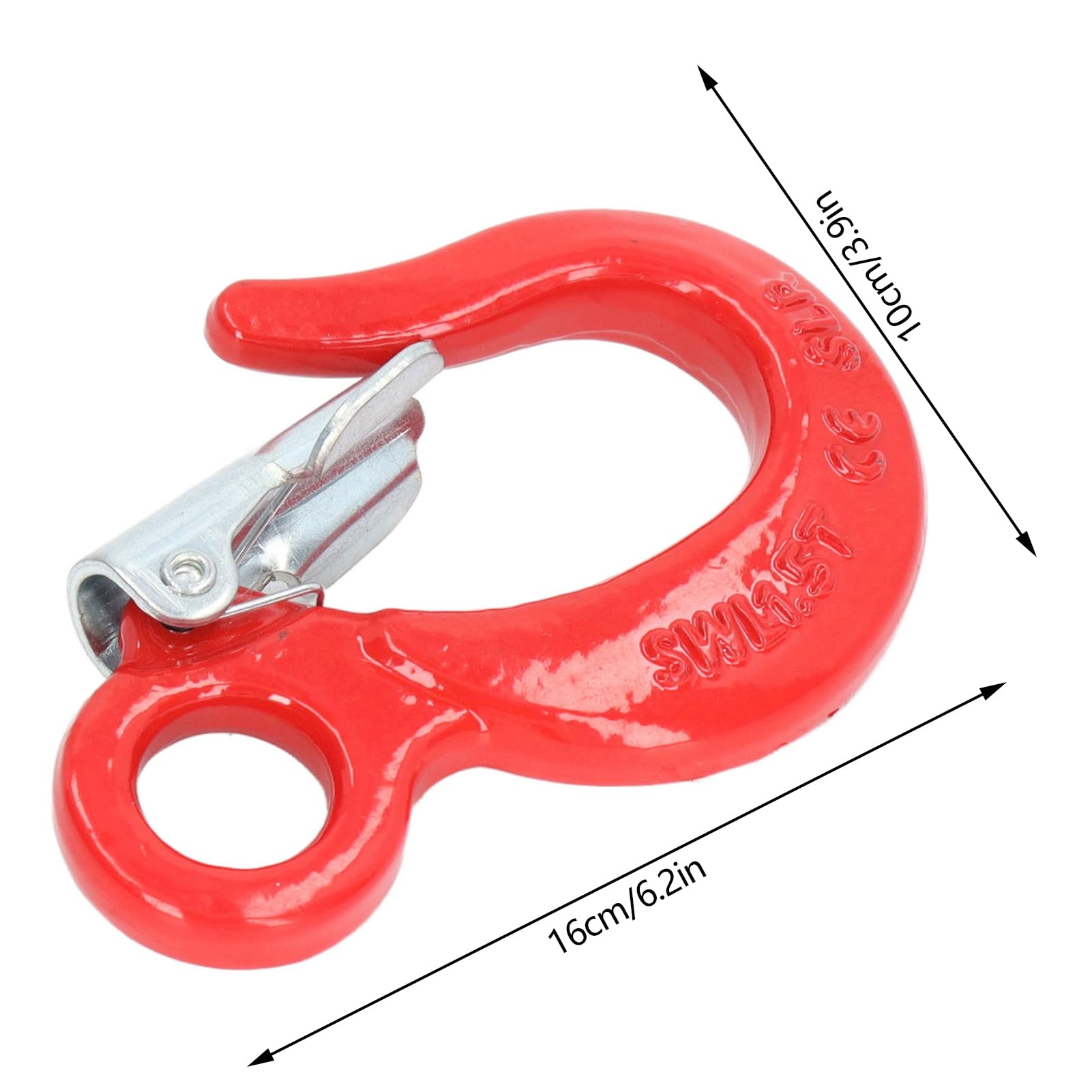 NDNCZDHC 4Pcs Slip Hook 1.5 Tons Load Bearing Capacity Heavy Duty Hooks Alloy Steel Lifting Hook for Port Transportation, Power Lifting