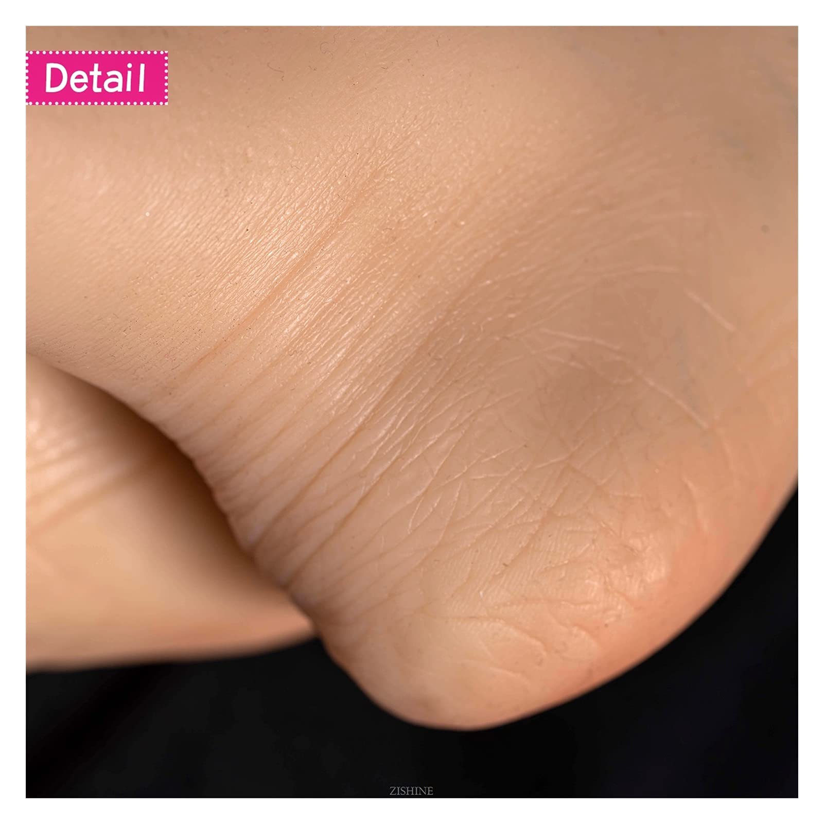 Prawdziwy silikonowy 1: 1 Female Fałszywy model cieczy Silikon widoczne naczynia krwionośne na sztukę(Heatable Toes NoBone,Right foot)