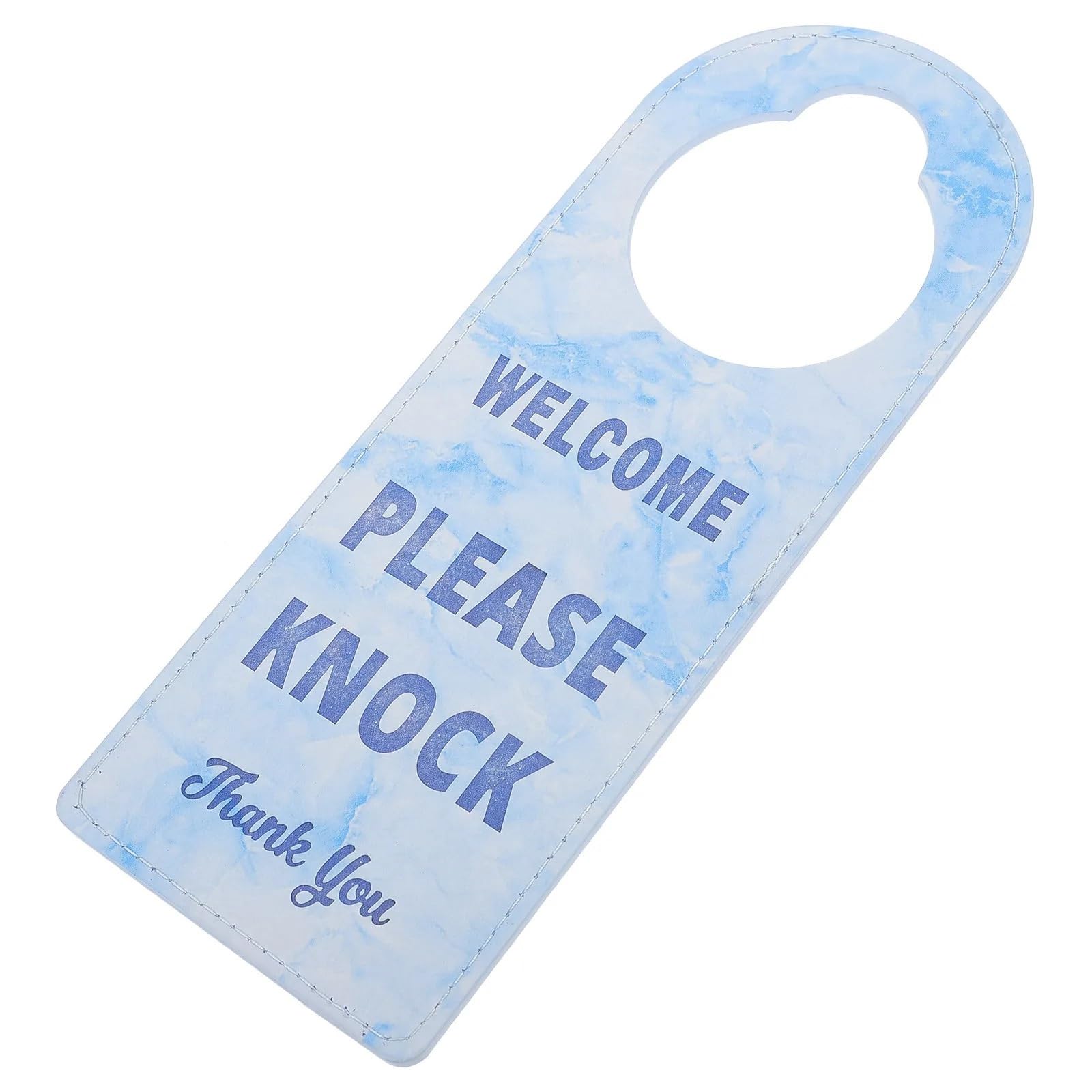 ZRHWSPD PVC Door Knob Hangers Double Sided Door Hanger Sign for Hotel Room Please Do Not Disturb and Knock Sleeping Indicator Decorative