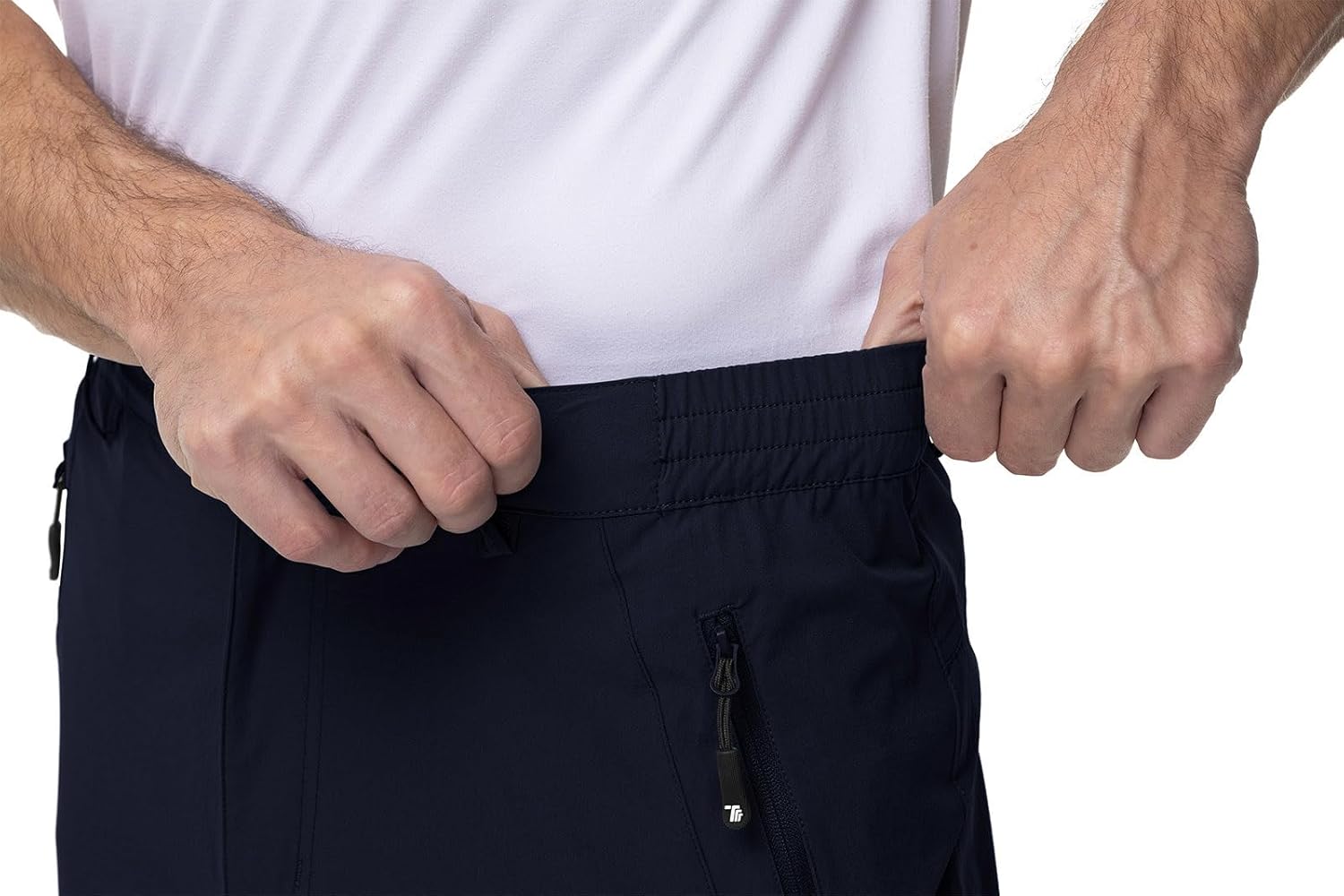 YSENTO Men's Cargo Hiking Pants Lightweight 5 Zipper Pockets Stretch Quick Dry Camping Fishing Travel Pants