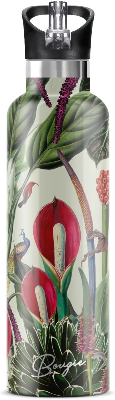 Bougie Hokuloa Insulated Water Bottle, Gift Tube, 25-Ounces, Stainless Steel, Multicolor, Kitchen Décor - Image 2