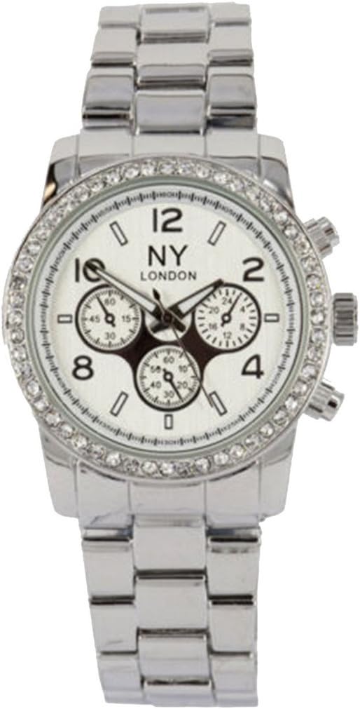 Silver Crystal Bezel Beautiful Girls Ladies Gift Metal Band Wrist Watch