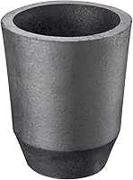 Vista 15 de QNK Crisol de grafito de arcilla de 4.4 lbs para fundir metal fundición de cobre refinación de oro plata latón aluminio negro fundición taza
