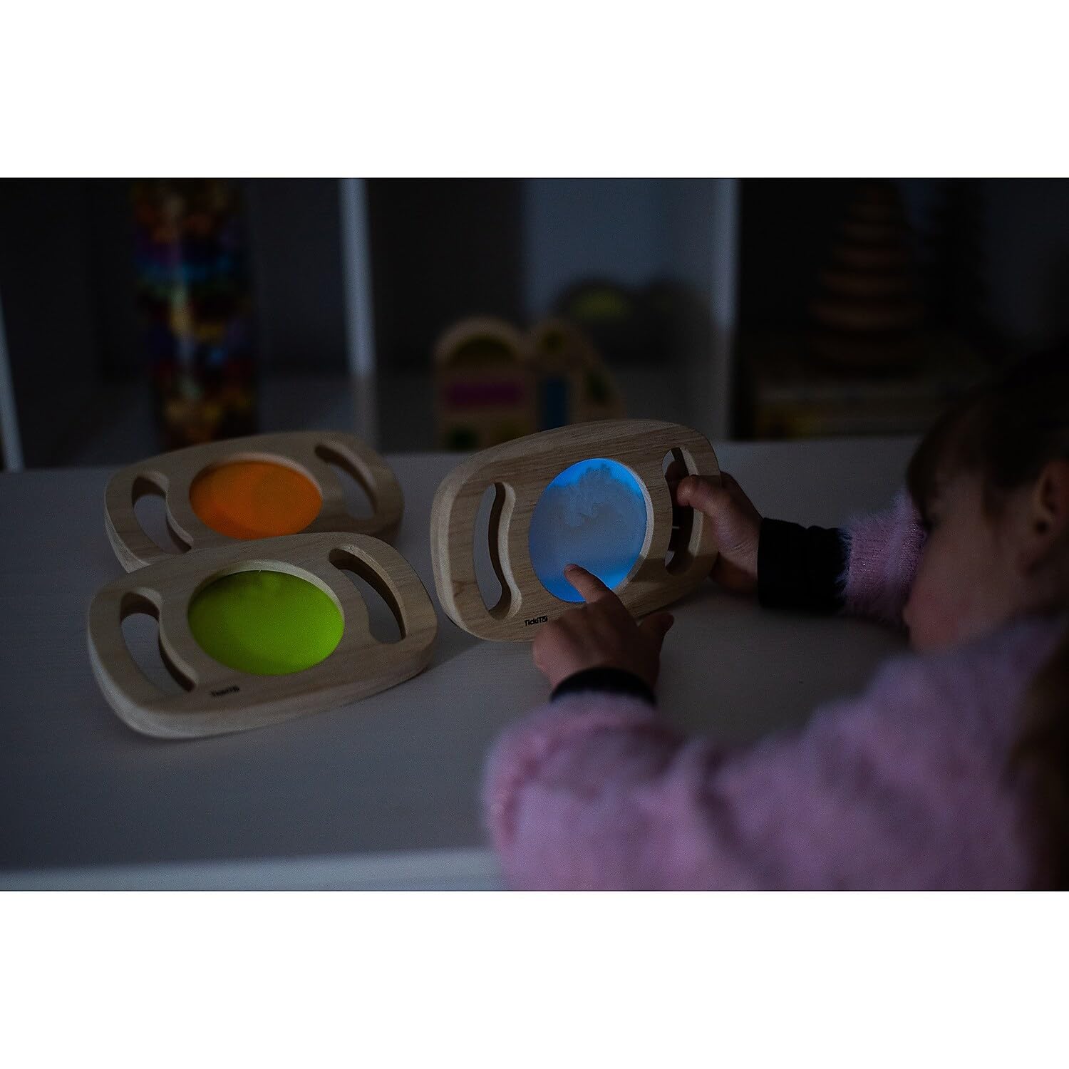 TickiT 73454 Easy Hold Glow In The Dark Panels PK3 - Panneaux Luminescents Sensoriels