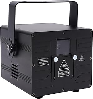 Partylicht Discolicht Partylicht DJ RGB Vollfarbige Animation Party Laserlicht Disco DJ Beleuchtung Party mit DMX 512 Projektor Licht, sprachgesteuert für Halloween KTV Live