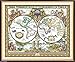 Joy Sunday Cross Stitch Kits Cross-Stitch Pattern Old World Map with DMC Threads Printed Fabric DIY Hand Needlework kit 20''x16.5''