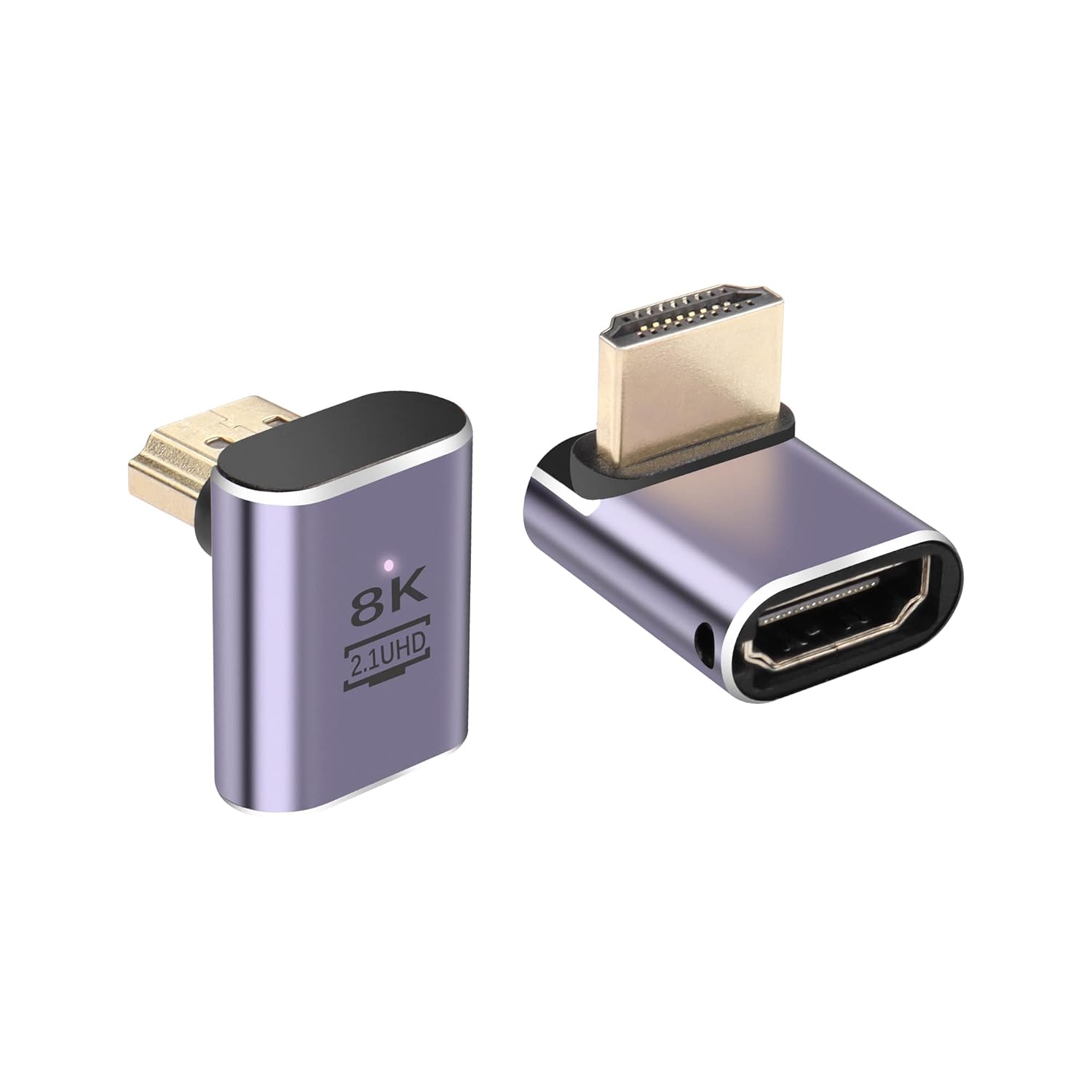 PNGKNYOCN 8K HDMI 90 Degree Adapter，2 Pack Right Angle