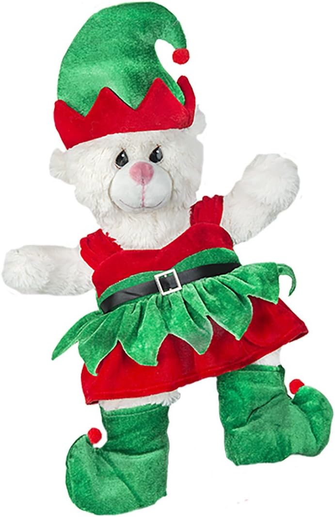 Stuffems Toy Shop Girl Elf Teddy Bear Clothes Outfit Fits Most 14"-18" Build-a-Bear and Make Your Own Stuffed Animals image 2