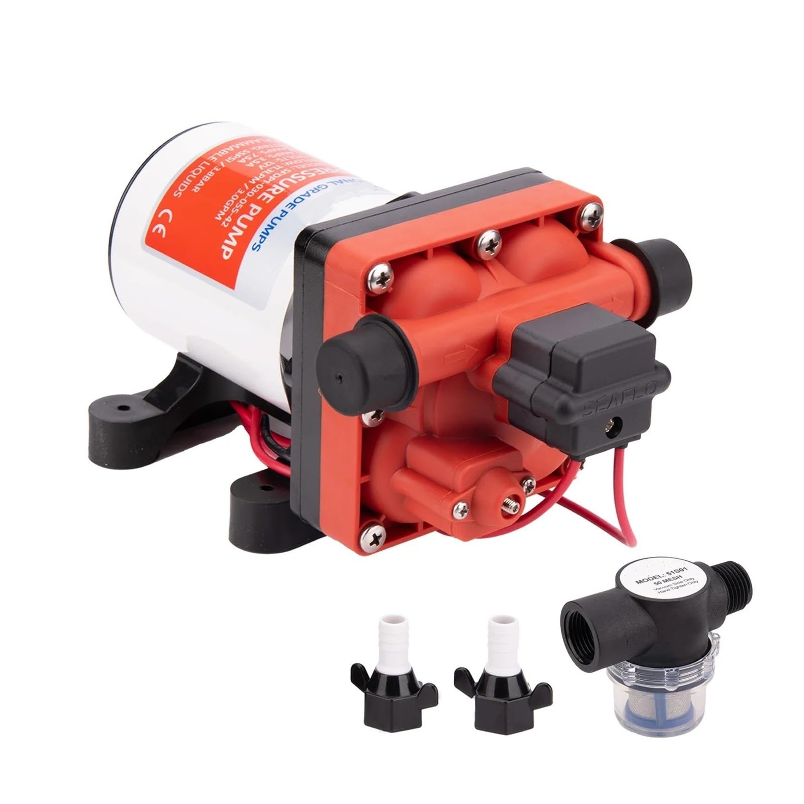 Pompe 12V Per Pompa Acqua A Membrana Autoadescante Marina Per Barca CAMPER Per Roulotte Per Yacht 3.0 GPM 55PSI Pompa Acqua Auto