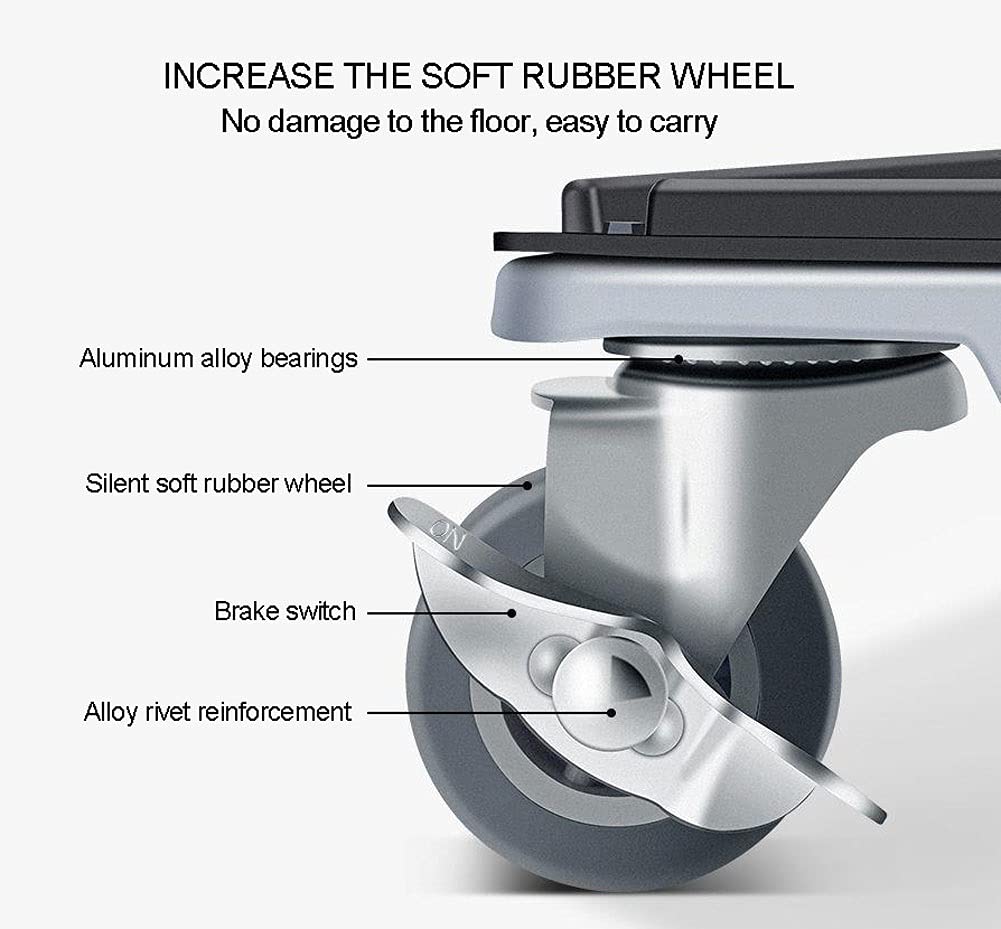 5 Pezzi/Kit Sollevatore per Mobili con Ruote, Set Sposta Mobili Pesanti con Cuscinetti Ruotabili a 360°, Rullo di Trasporto per Mobili, per Spostamento Divani, Frigoriferi