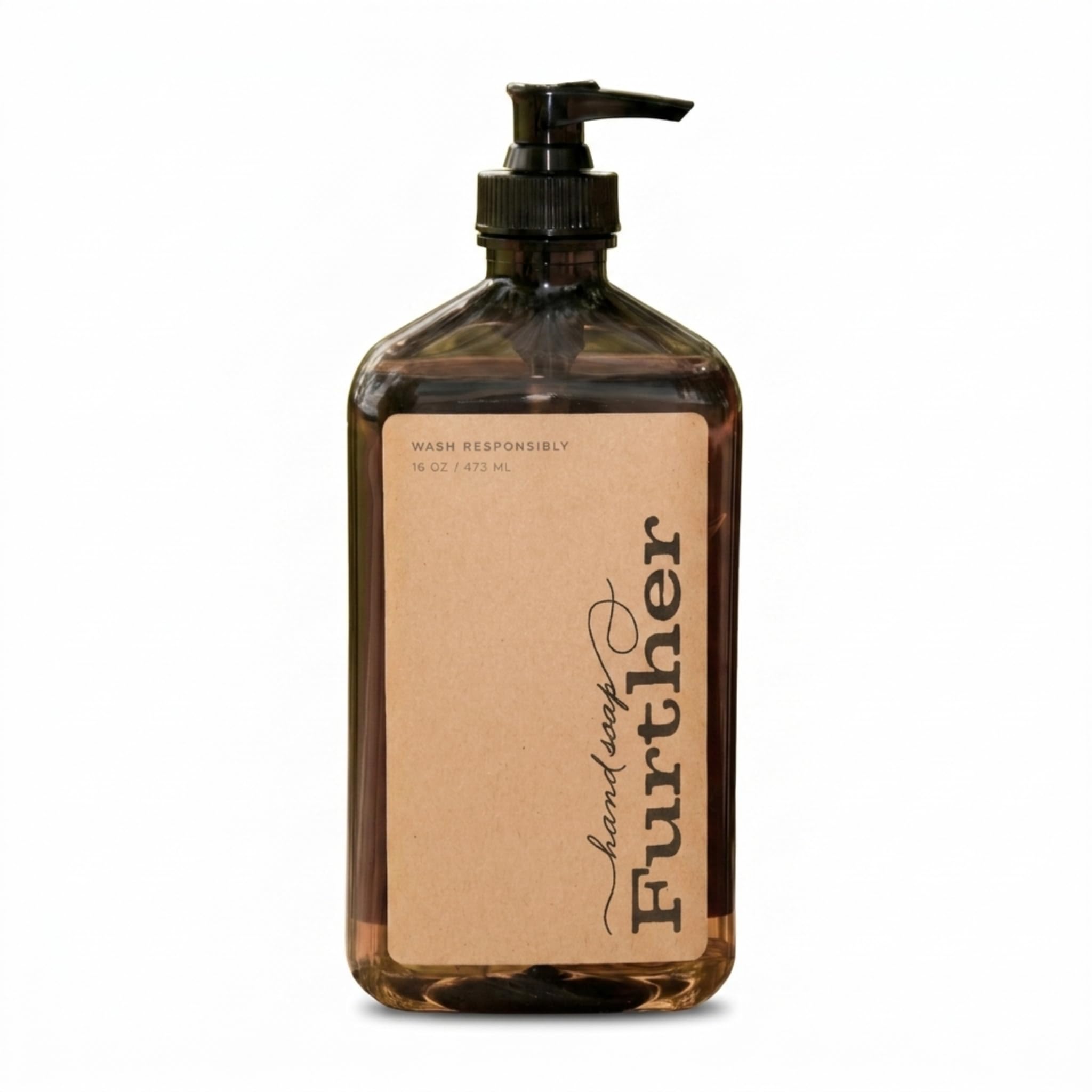 Further Moisturizing Glycerin Hand Soap, 16 Fl Oz Natural Liquid Soap - Gentle & Sustainable