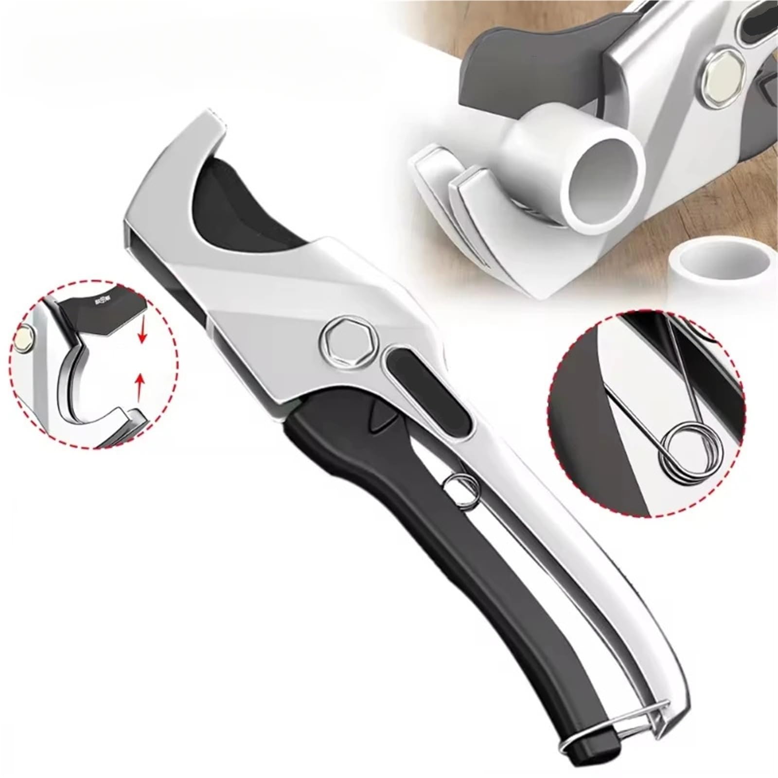 Cortadora manual multiusos for tubos, ideal for cortes precisos de plástico y caucho antideslizantes e impermeables Para Cortar(0-51mm)