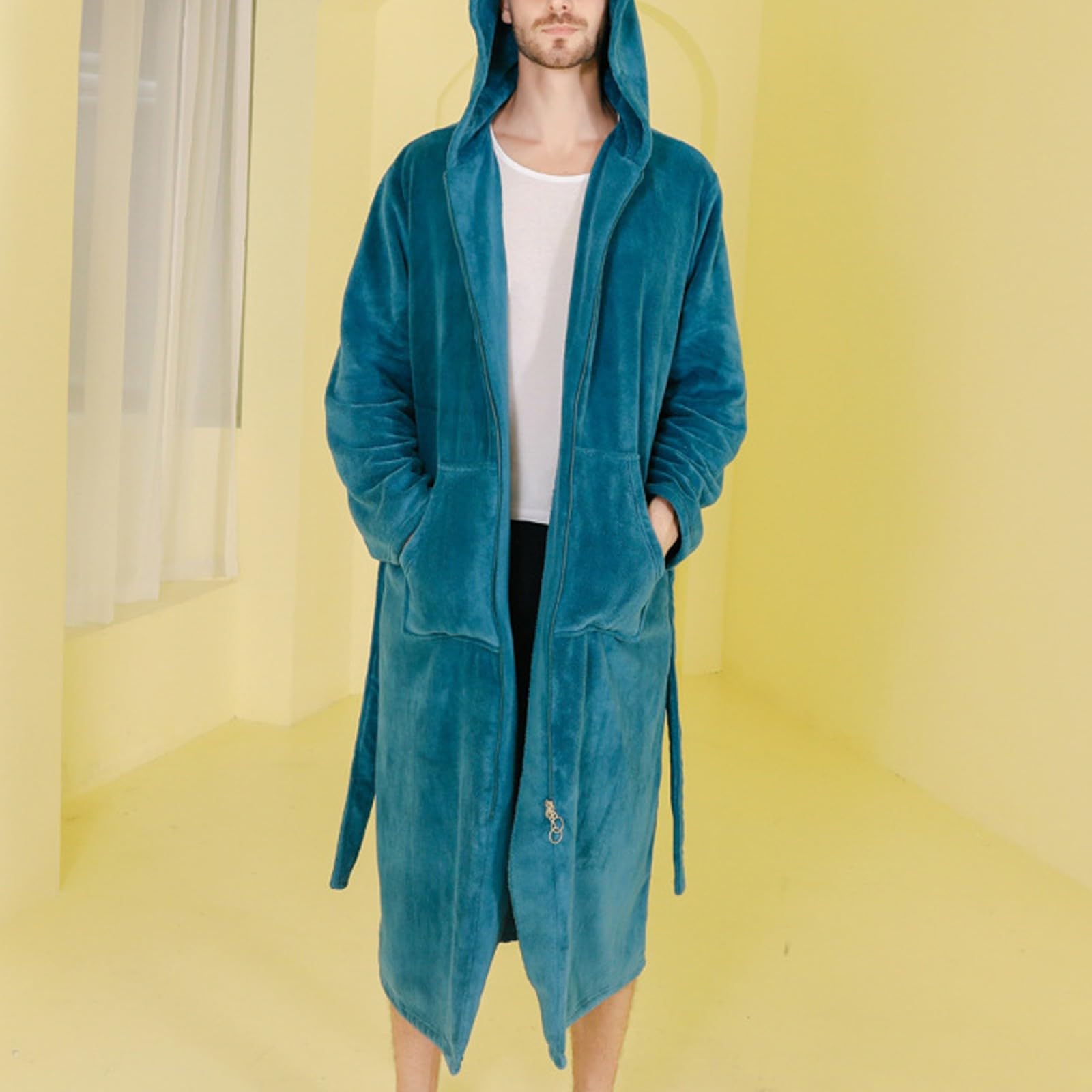 Herren Schlafanzug Schlafhose Karomuster Pyjama Klassisches Farbblock-Pyjama-Set weiches und bequemes T-Shirt Einfarbiger/Karierter Pyjamahose Kimono Bademantel Teenager Jungen