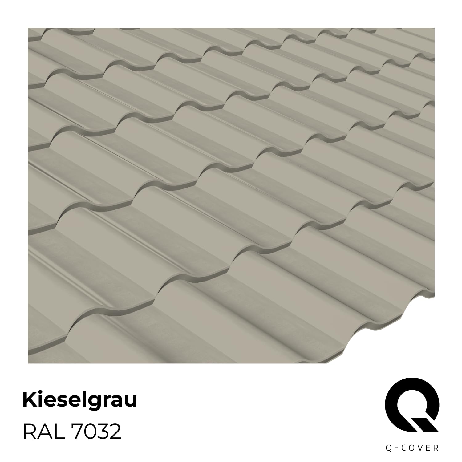 Dachfarbe Matt Kieselgrau RAL 7032 5L | wetterfest UV-beständig elastisch für Dachziegel Beton Zement Eternit Renovierung