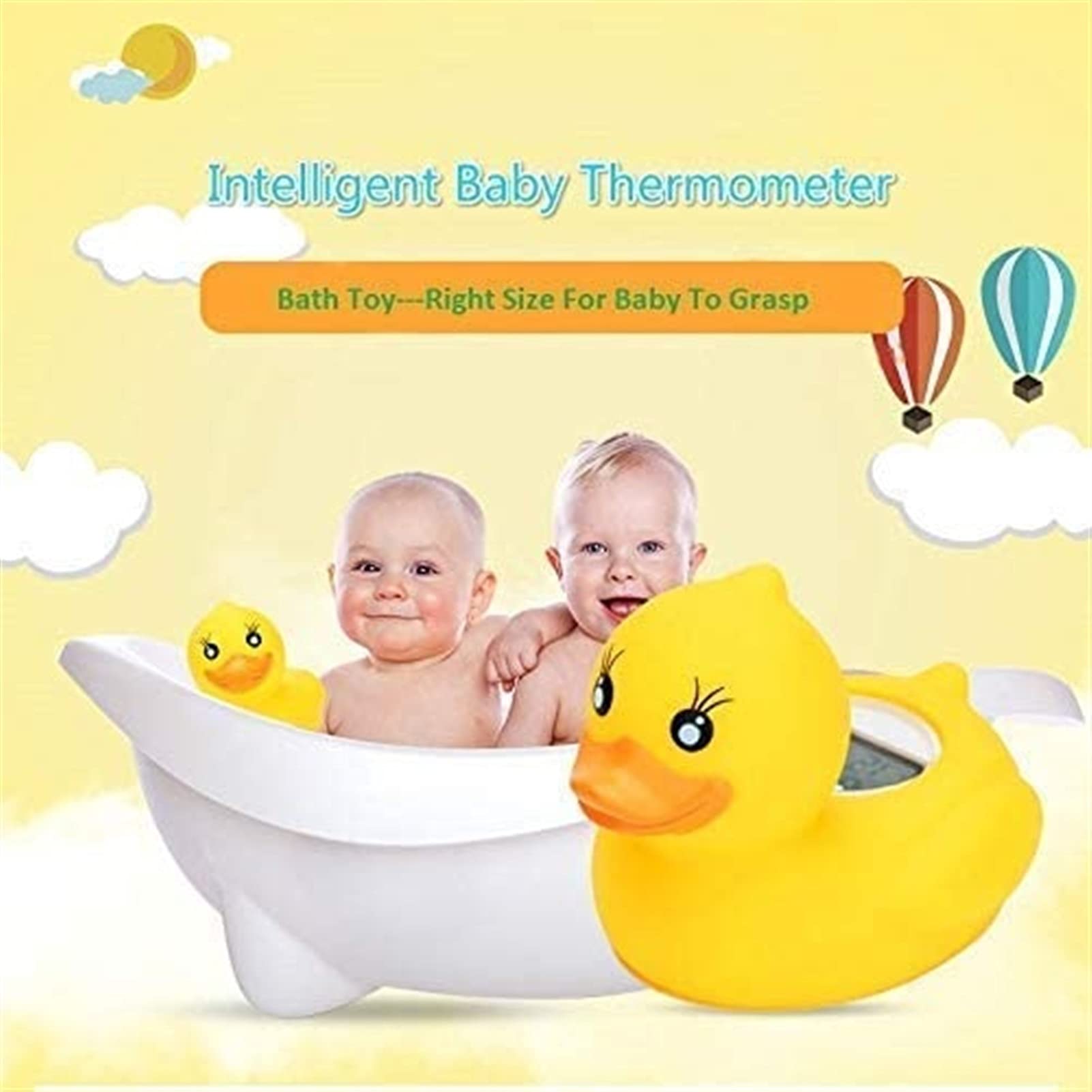 Termometro da Bagno Anatra Anatra Anatra Anatra Anatra Temperatura di Acqua Digitale Termometro Digitale Termometro Galleggiante per Vasca con Display a LED
