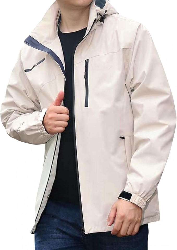 Windjack voor heren, waterdicht, ademend, afneembare capuchon, outdoor,  winddichte regenjas, herfst, winter, overgangsjas, bomberjack, cargojas,  mannen, windbreaker voor fietsen, hardlopen, bergbeklimmen : Amazon.nl:  Kleding, schoenen \u0026 sieraden
