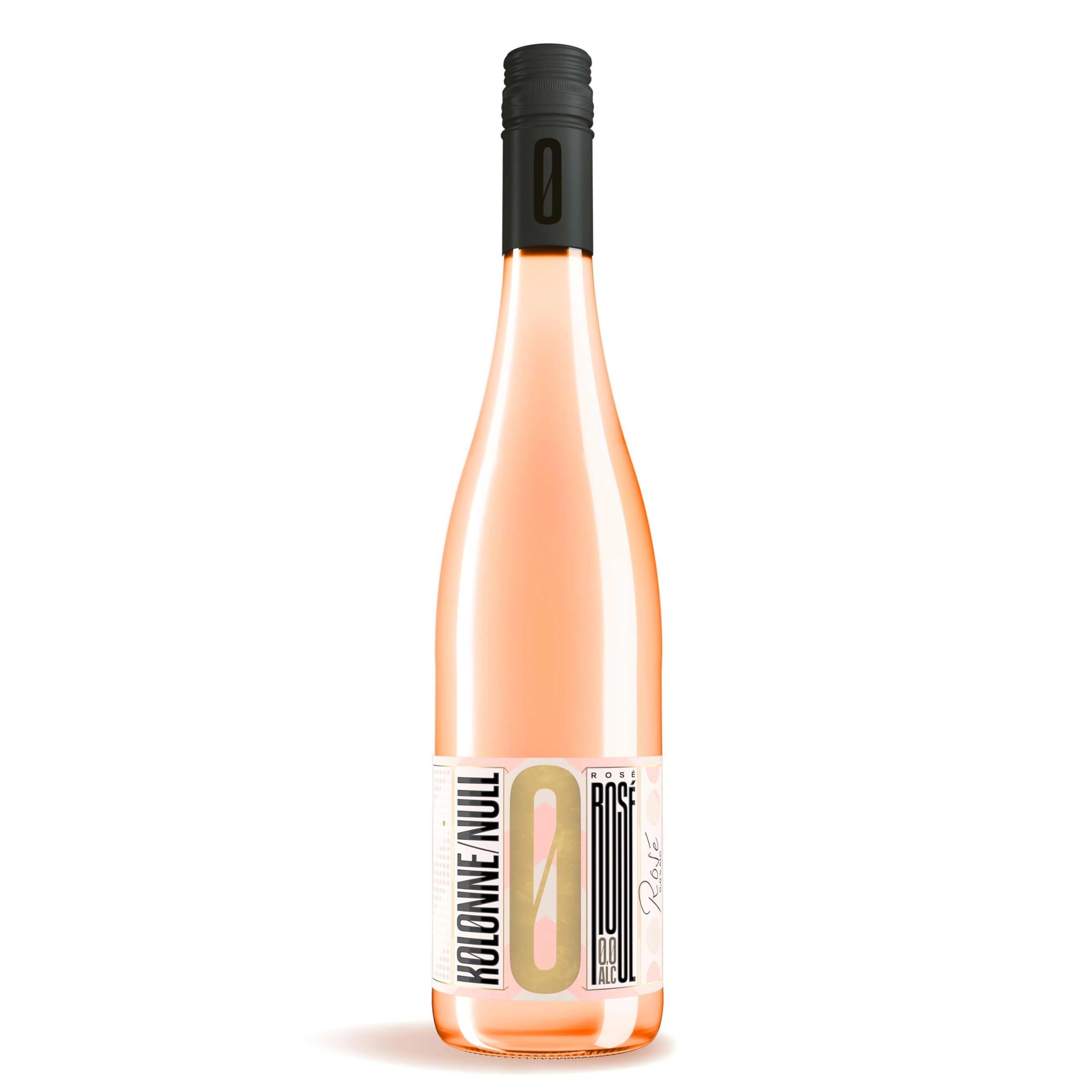 KOLONNE NULL - "Rosé Wein" Premium alkoholfreier Roséwein trocken - 1× 0,75 L - Rosé Wein 0,0% vegan & kalorienarm
