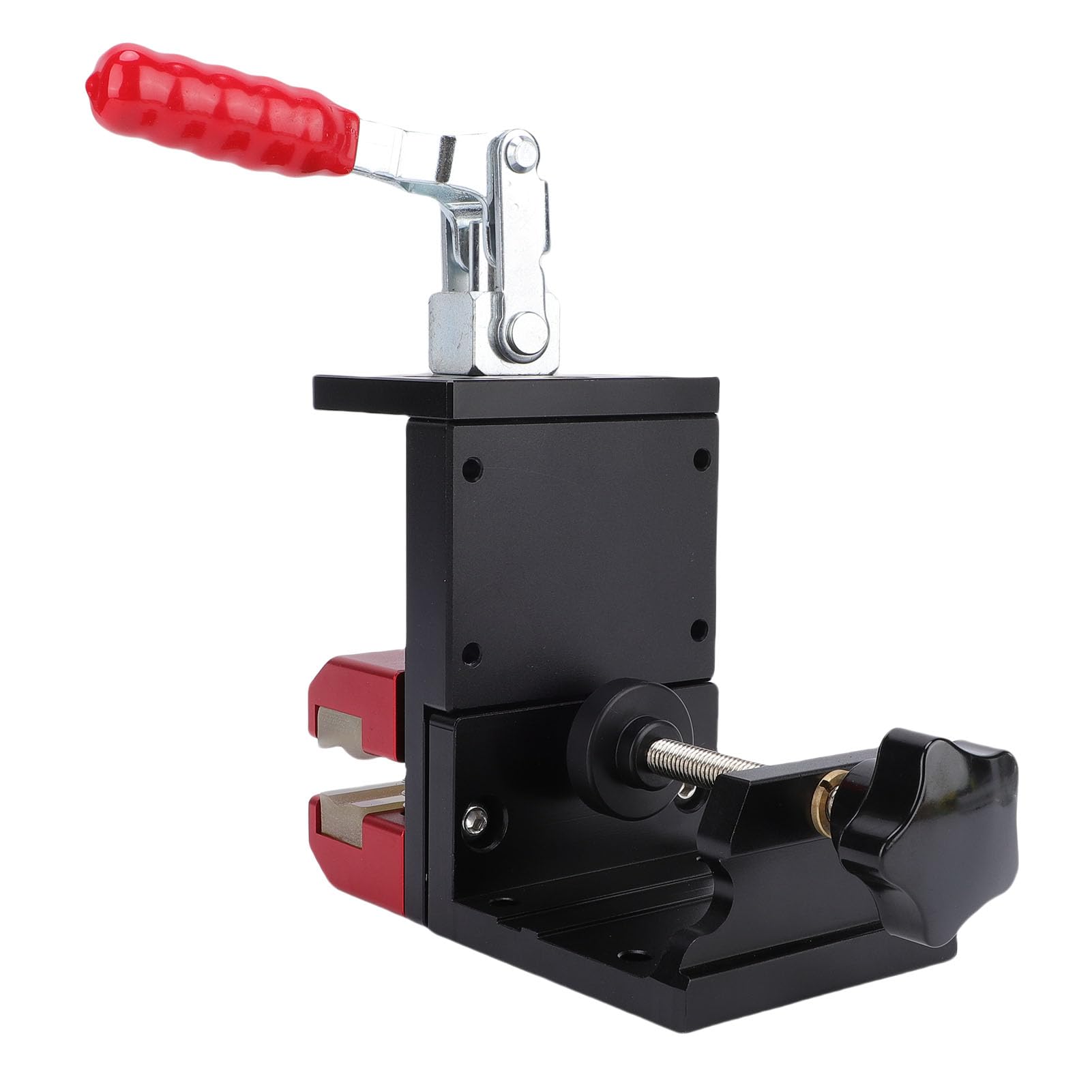 Cocoarm Abrazadera de Tornillo de Banco para Palos, Herramienta de Extracción de Empuñaduras de Palos de Aleación de Aluminio con Almohadilla de Goma para Reempuñadura, Abrazadera