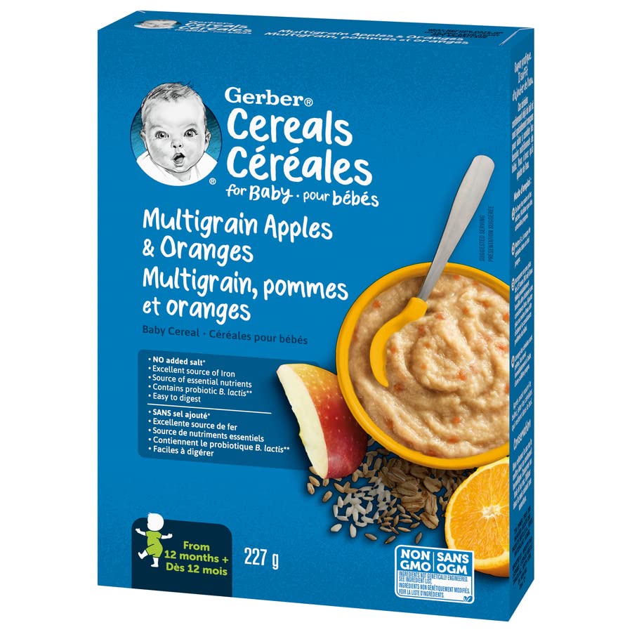 Gerber Baby Cereal, Apples & Oranges with Multigrain, 227 Grams (Pack of 6) - Packaging May Vary - Image 5