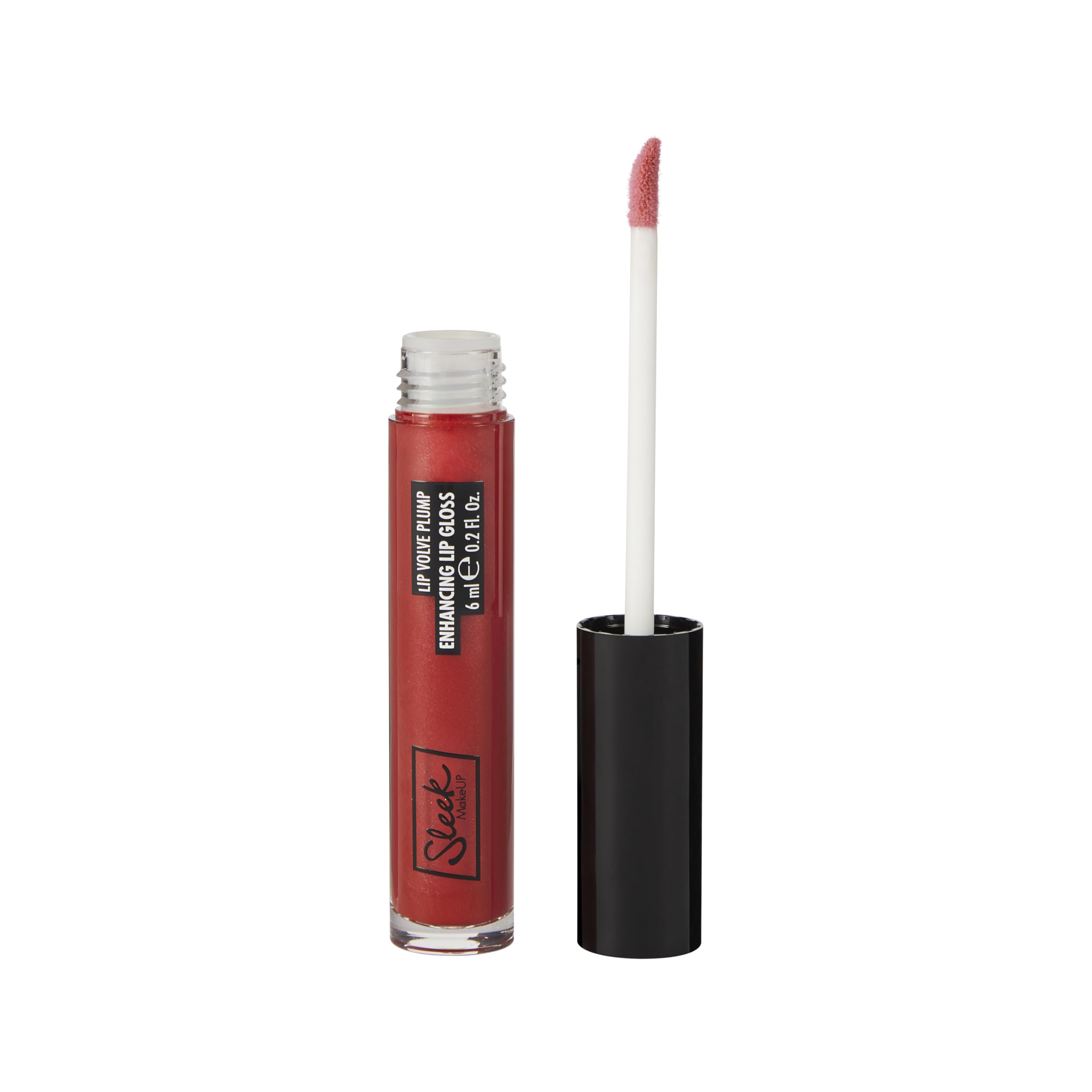 Sleek MakeUP Lip Volve Plump Enhancing Lip Gloss for Fuller Looking Lips, Nourishes and Hydrates, Glossy Finish, Maraschino, 6 ml