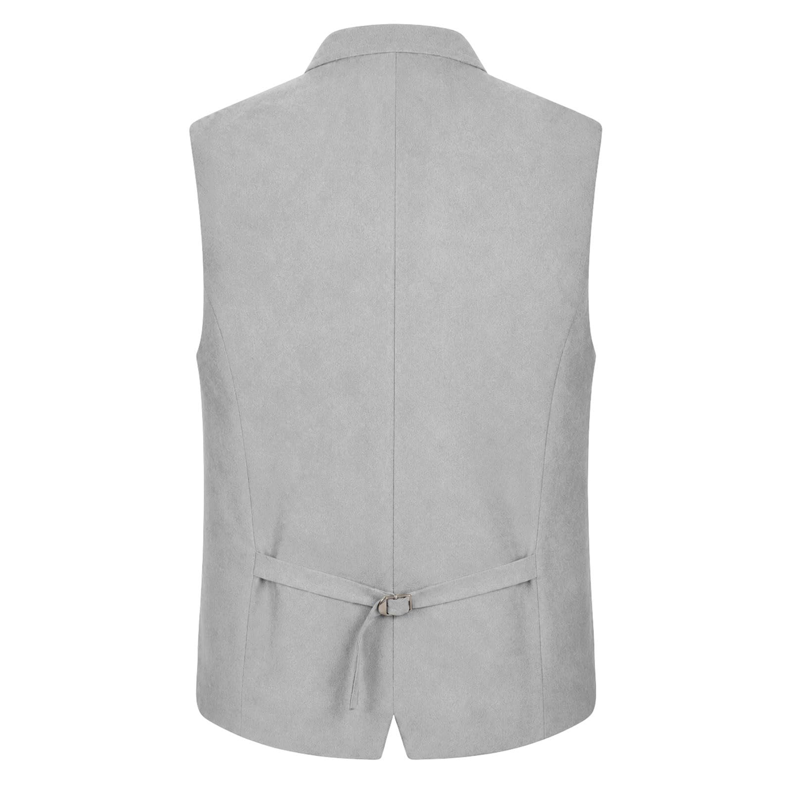 Gilet bavarese da uomo per Oktoberfest, con bottoni in metallo | Gilet tradizionale di alta qualità con elegante effetto pelle scamosciata e robusti bottoni in metallo, taglio slim fit