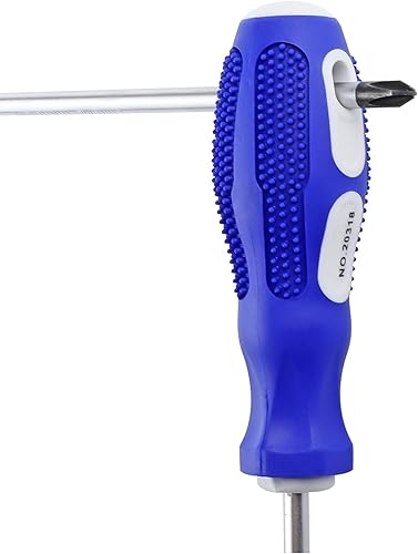 Miniatura 4 de Destornillador de 12 pulgadas de largo con punta magnética, cabeza cruzada, cabeza plana, NO.2, paquete de 2