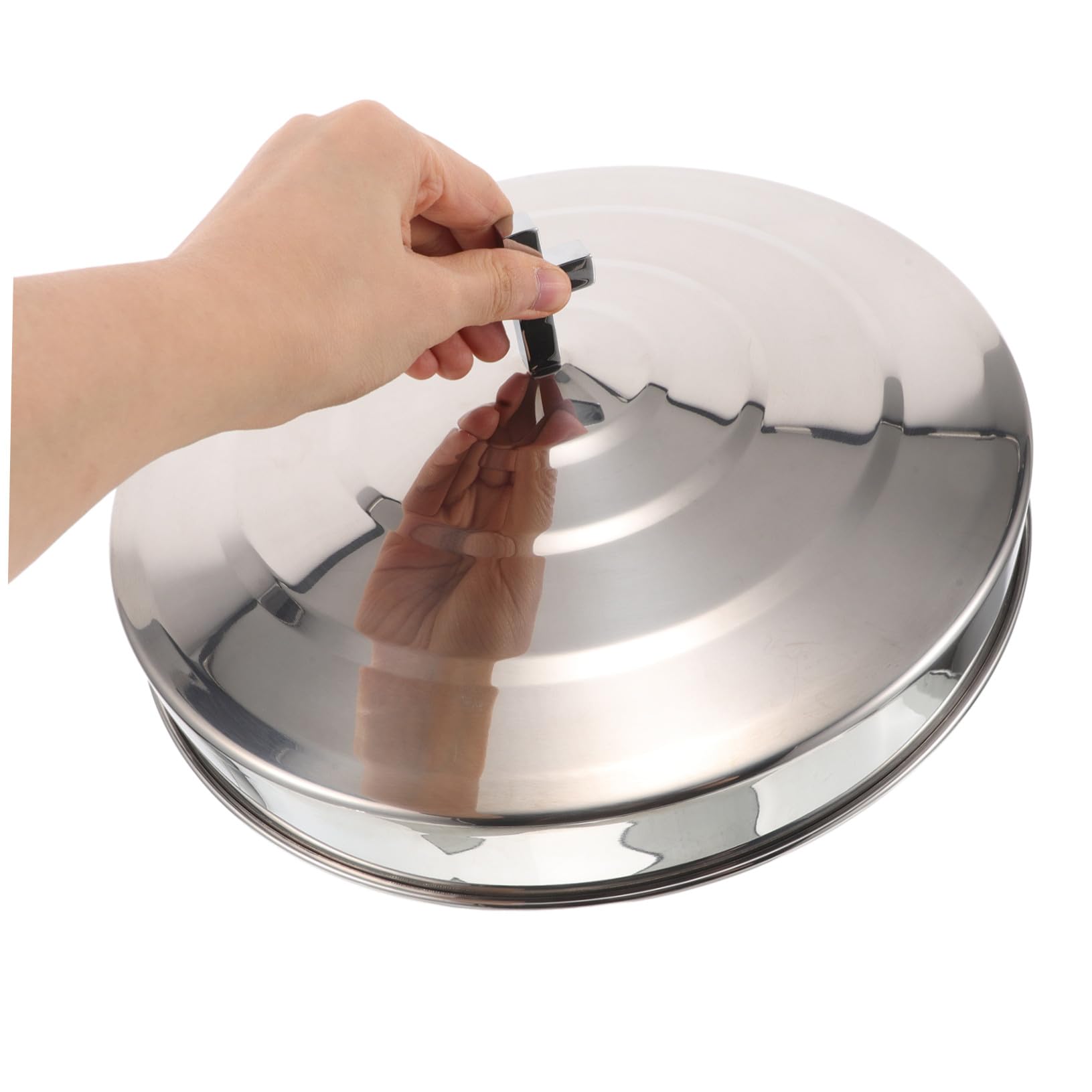 Tablett Aus Edelstahl Kuchenform Abendmahlsteller Für Religiöse Zwecke Lagerfeuerplatten Metall-kuchenform Kuchenbackform Tiefe Platte Zum Servieren Praktisches Tablett Für Feiern