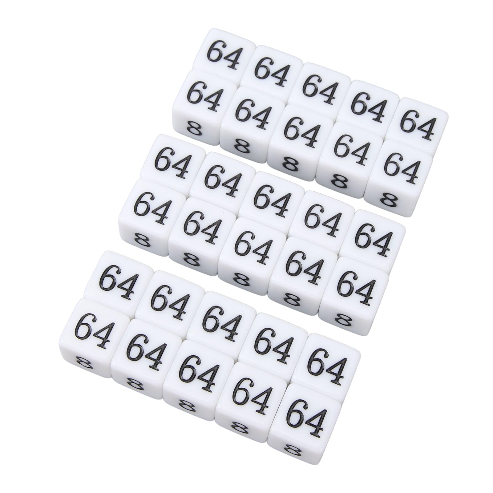 Amazon | 数字の算数サイコロ、プラスチック 6 面数字サイコロ 15.5