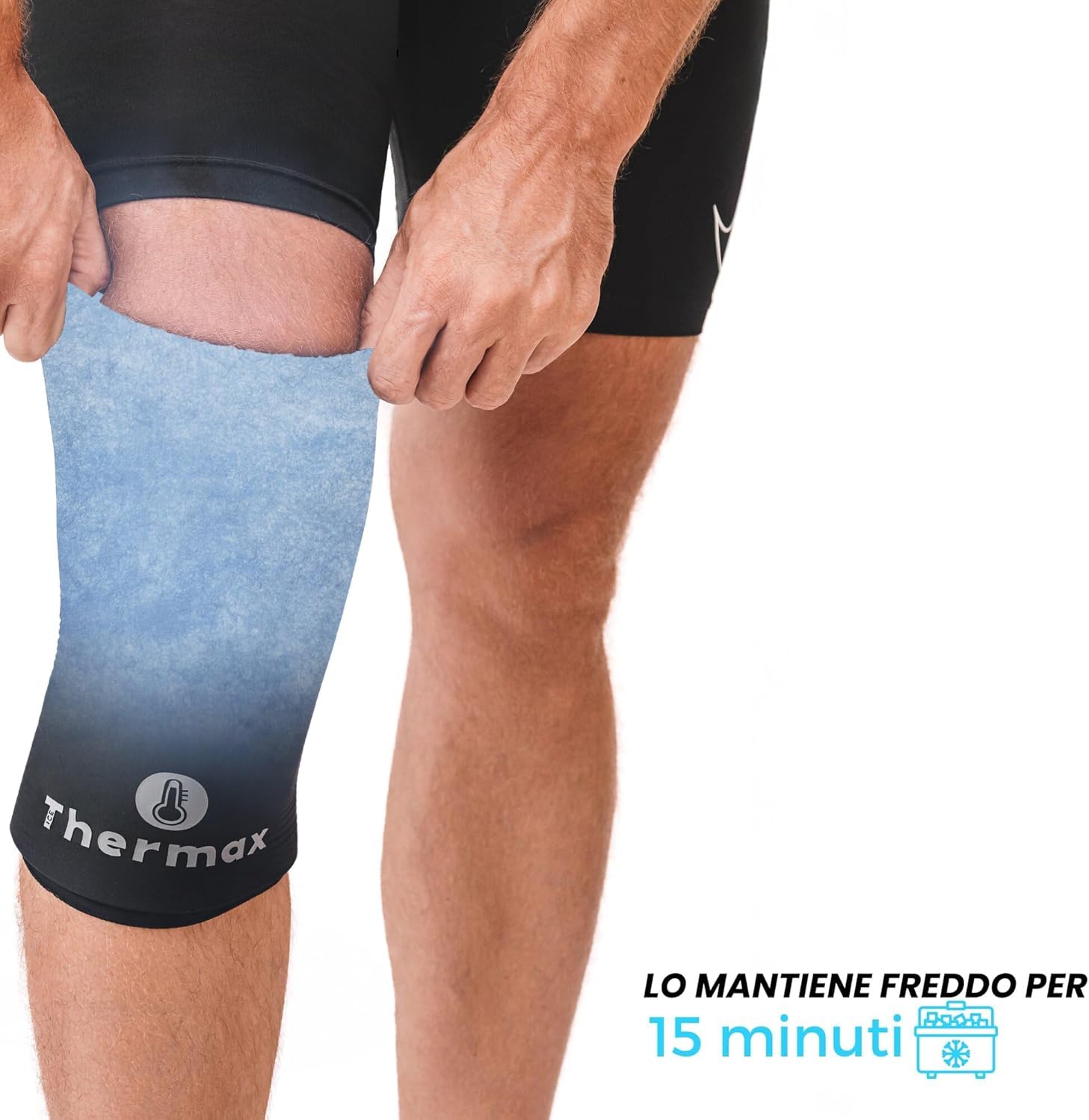 IceThermax Sleeves con Gel Caldo Freddo Riutilizzabile - Tutore Ginocchio, Braccio e Caviglia - Knee Brace e Supporto Articolare con Ghiaccio Gel, Ortopedica Ice Pack