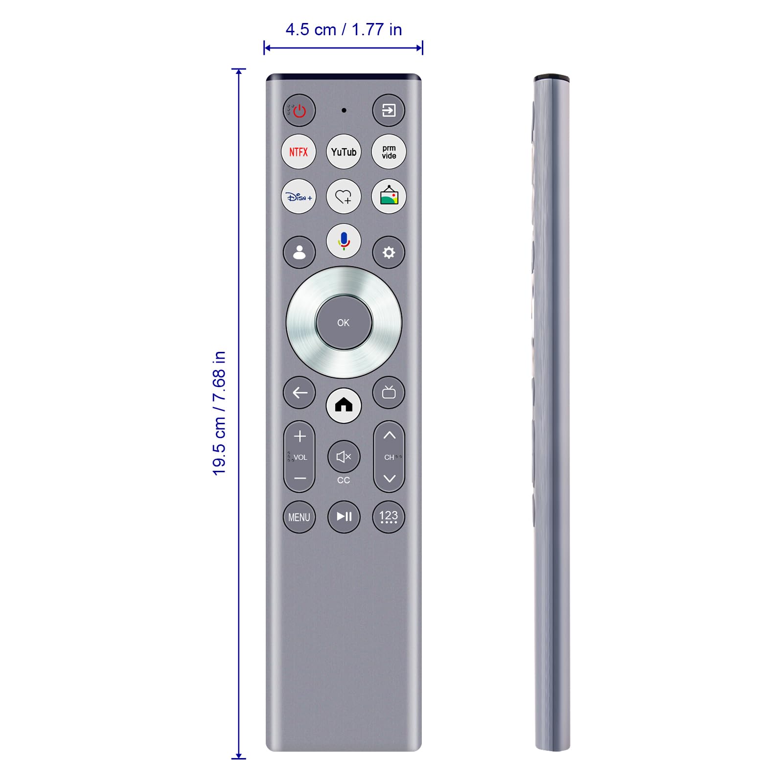 ERF6G80H Telecomando di ricambio vocale -ALLIMITY- Adatto per Hisense Vision HDR Smart TV 2024 Modello S7N Canvas Series TV ERF6G80H Telecomando ERF6G80H 55S7N