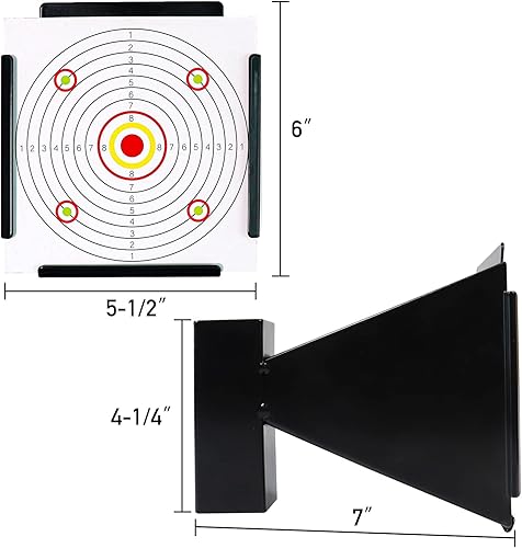 Miniatura 2 de Highwild Trampa de pellets, objetivo de trampa BB con 100 objetivos de papel de 5.5 x 5.5 pulgadas para Airsoft, pistola BB, pistola de aire