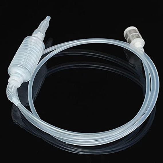 Syphon Pump, Syphon Tube, 1.9m Siphon Tube Anti Blocking Filter