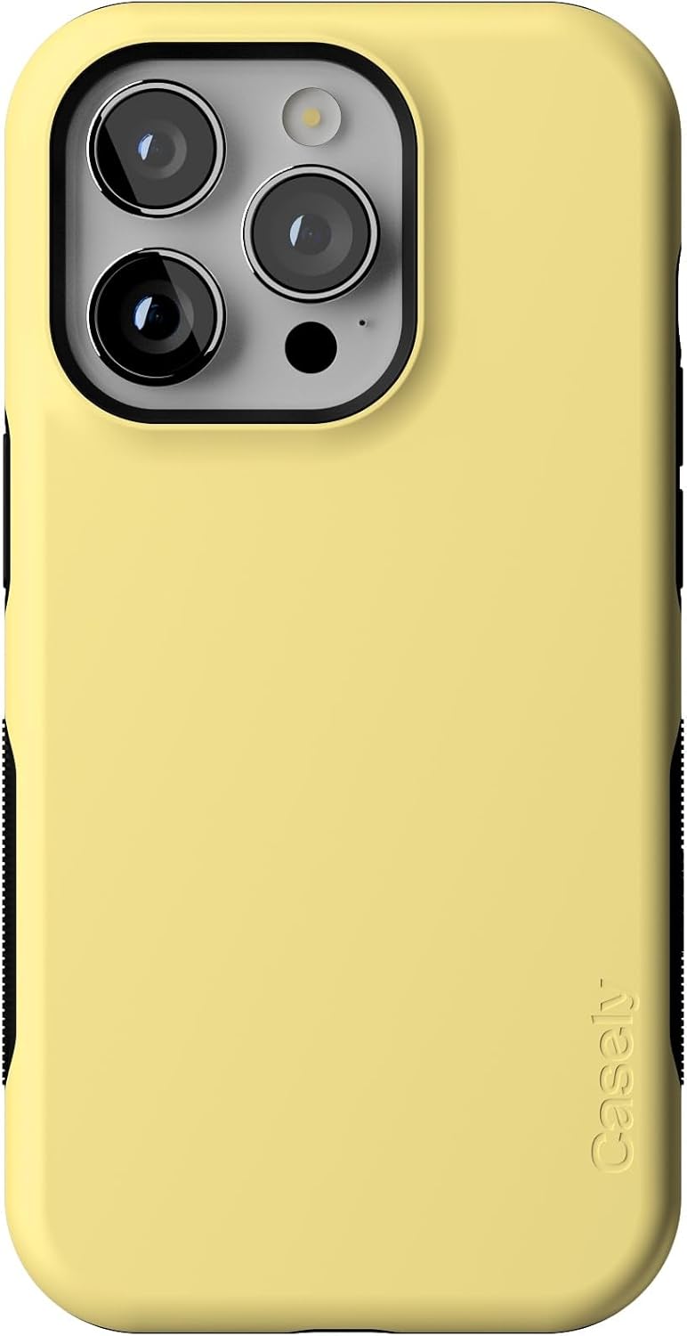 Casely iPhone 14 Pro Case | Butter Me Up | Butter Yellow | Compatible with MagSafe | Bold Protective Design