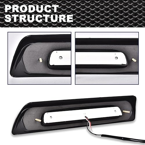 Miniatura 6 de Luces de freno tipo X compatibles con Toyota Tundra 2007 2008 2009 2010 2011 2012 2013 2014 2015 2016 2017 2018 Toyota Tundra trasera 3 tercera