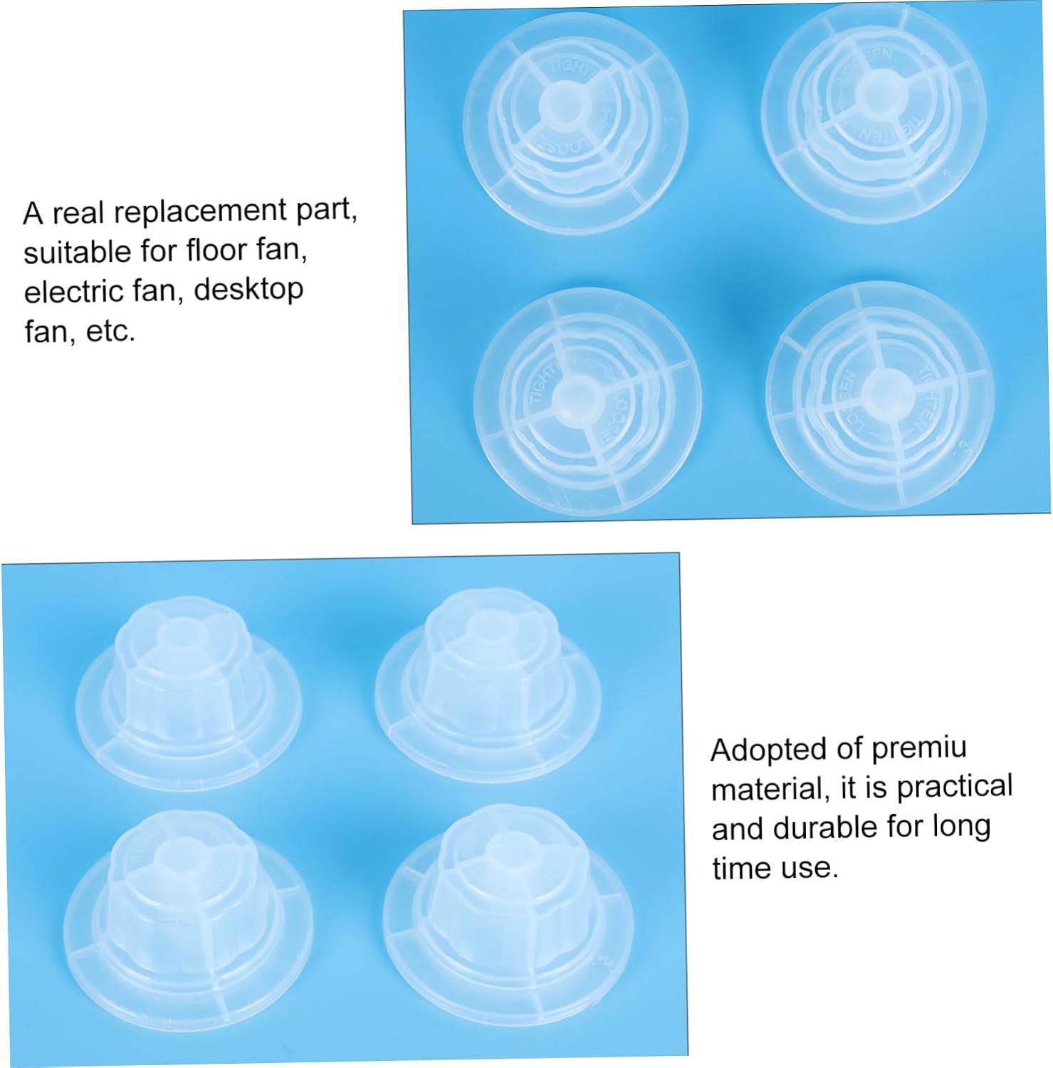 10Pcs Fan Blades Fixing Nuts Fasteners for Electric Fan Blades Replacement Compatible with Floor and
