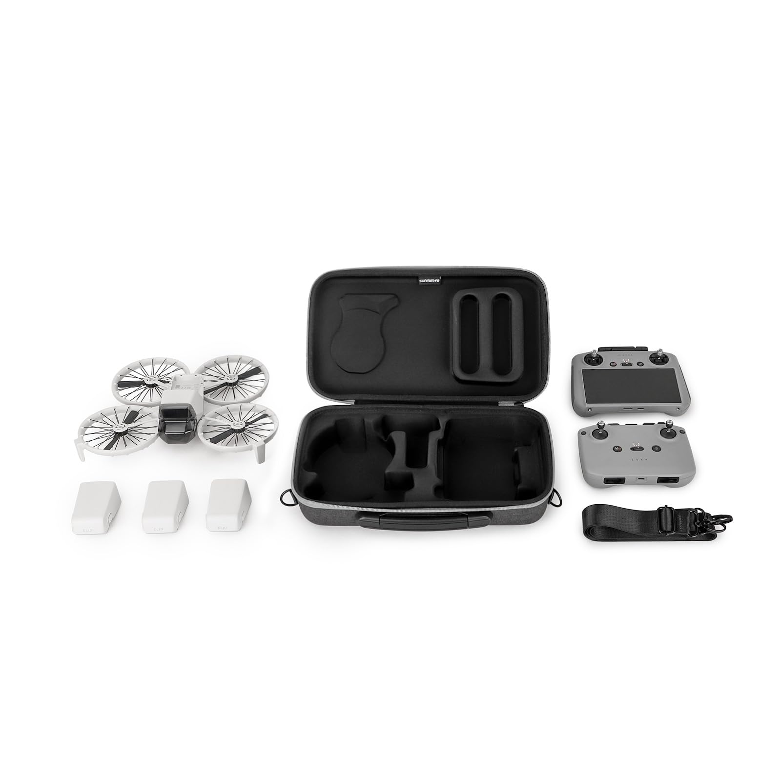 Borsa portaoggetti per DJI Flip Borsa a tracolla per Drone Valigetta di trasporto Custodie Telecomando, grigio, Custodia per il trasporto