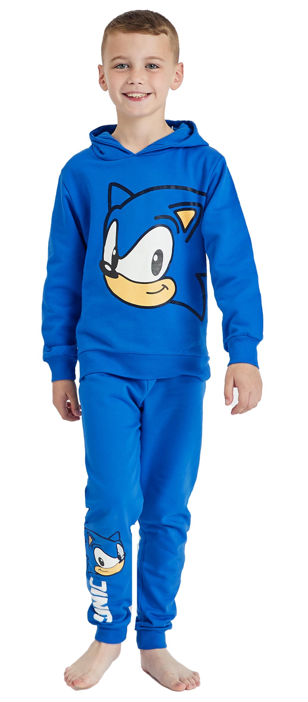 Sonic the Hedgehog Boys Hoodie Joggers Tracksuit Bottoms Hoody (Sonic, 9-10 Years)