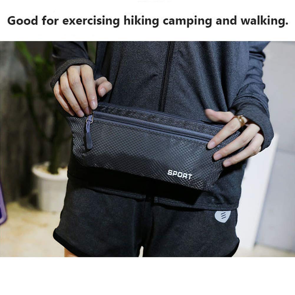 Marsupio Sportivo Impermeabile Running con Tasca Cintura per Portafoglio Chiavi Smartphone Jogging Trekking Bicicletta