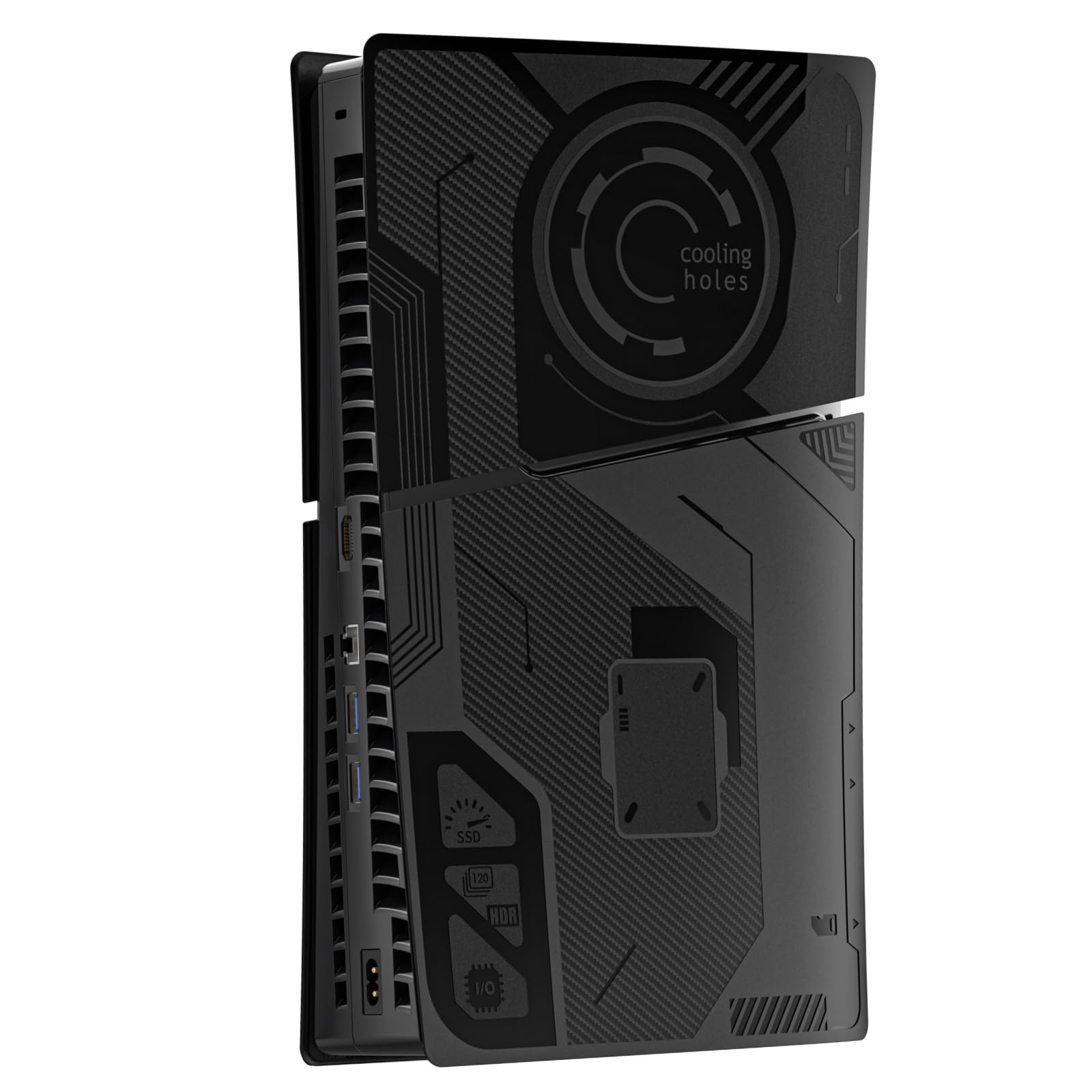 Cubierta de placas 5 en 1 versión delgada para consola PS5 Disc y edición digital, paneles de carcasa compatibles con PlayStation 5, accesorios delgados, placas frontales protectoras de repuesto