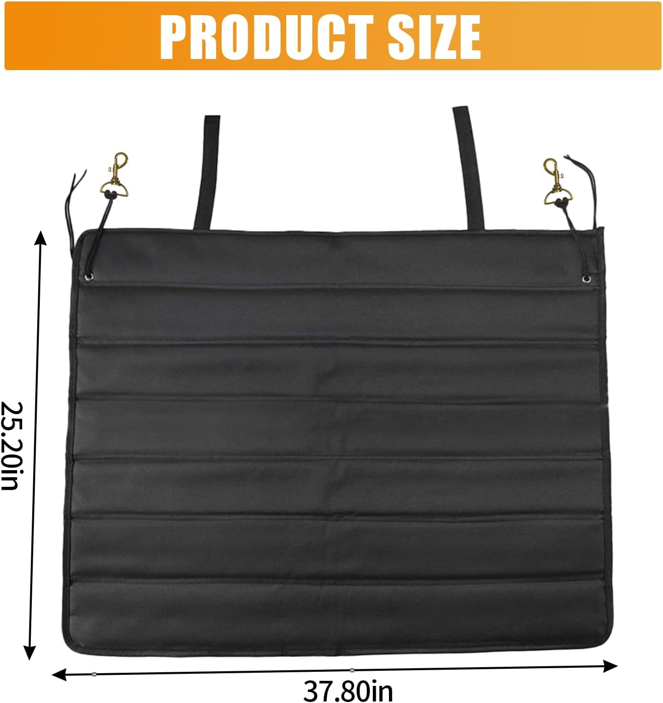 Large Rear Bumper Guard for Cars, 37.8"×25.2" Rear Bumper Protector, Foldable Car Trunk Bumper Guard Mat, Universal Trunk Floor Mat to Prevent Scratches While Unloading and Loading
