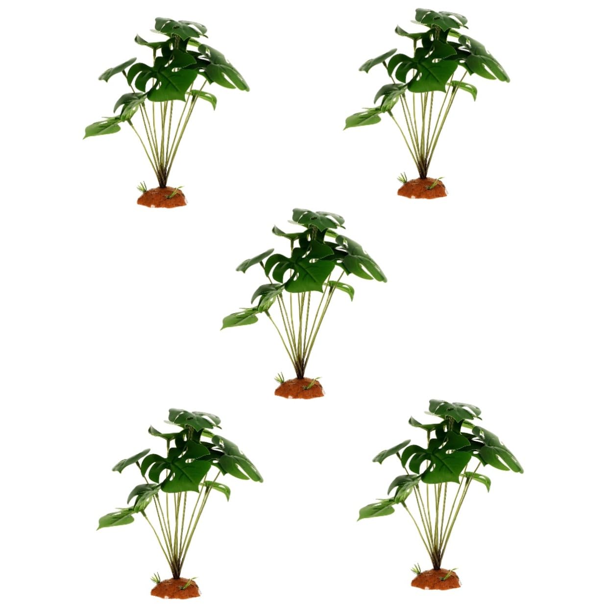 Toddmomy 5pièces Plantes Artificielles pour Terrarium Et Aquarium Décoration Naturelle pour Reptiles Et Amphibiens Accessoire Et Réaliste Crée Un Espace De Cachette Amusant Et Évolutif