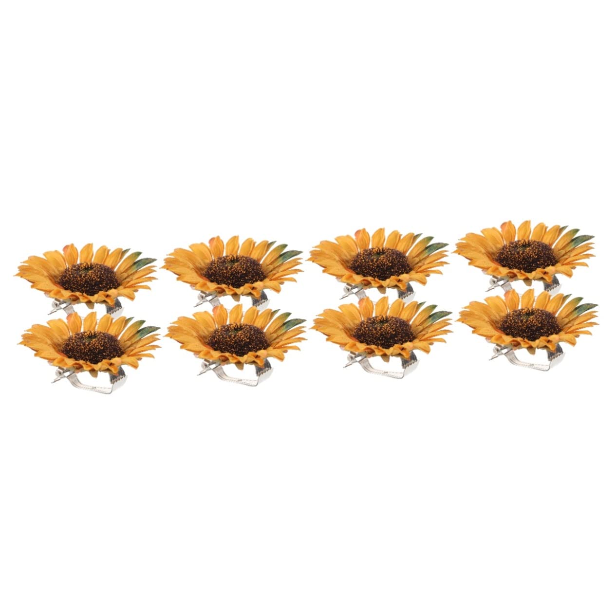 ABOOFAN 4 Sets Vorhang-Raffhalter Mit Sonnenblumen-Design Quasten Für Wohnzimmer Gardinenhalter Clips 2 Stück X 4