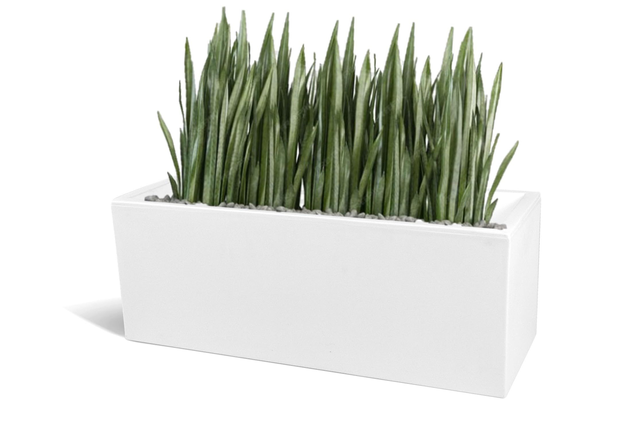 Kloris Plant Pot Holder, Polyethylene (PE), White, 60x30x30
