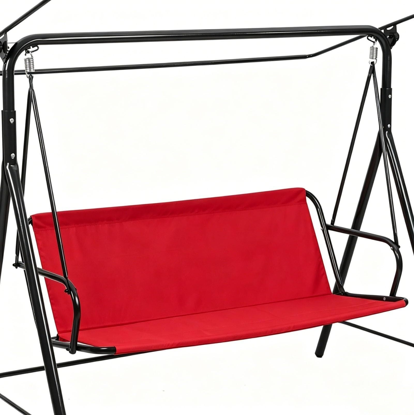Patio Swing Seat Cover Replacement, 600D Thickened Oxford Chair Bench Replacement Cover, Waterproof Swing Cushion Protection for 2 3 Seater Outdoor Garden Bench Swings(Rot,47.2*18.5*18.5in)