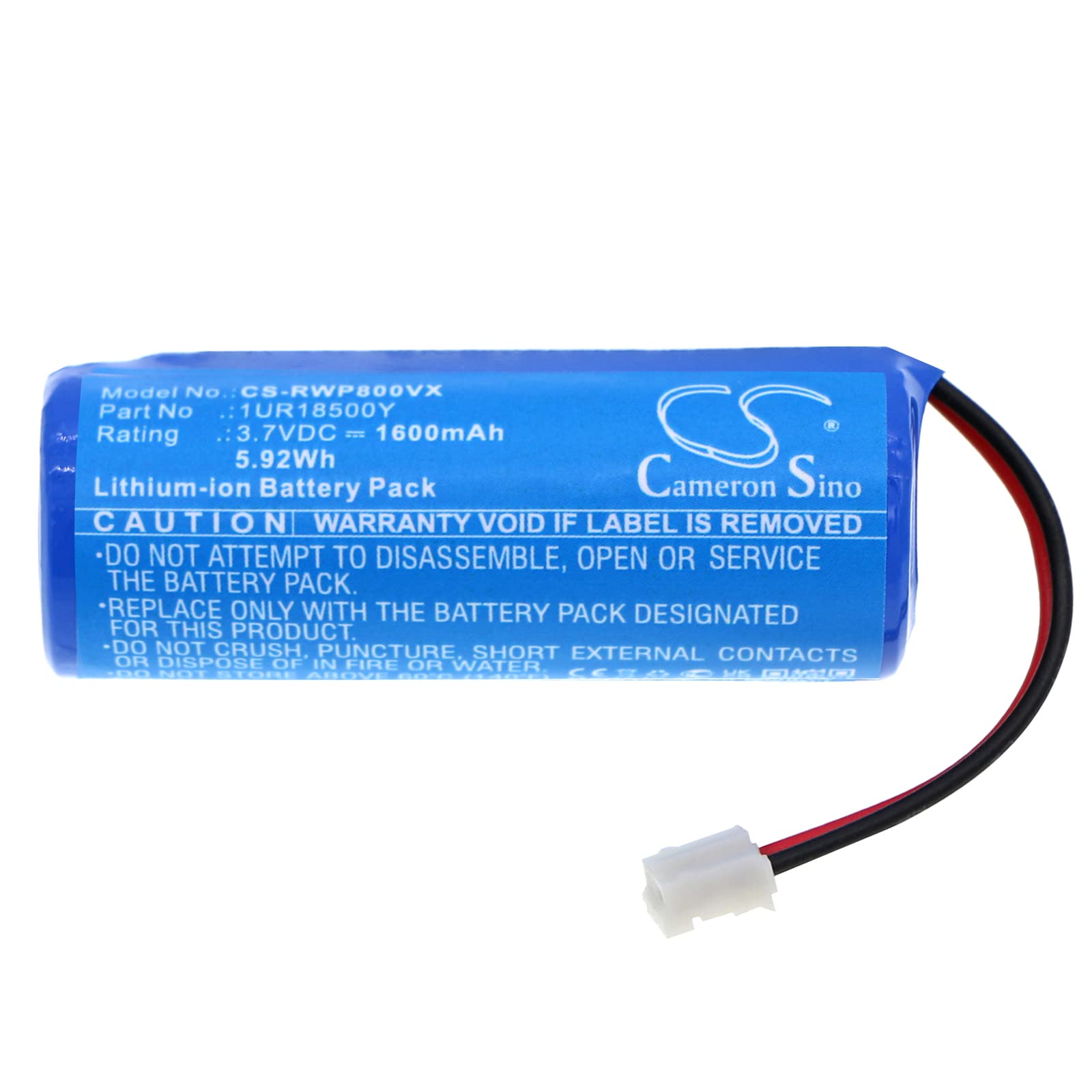 FITHOOD Battery Replacement for Rowenta EP8061 NU9420N0/23 Wet & Dry Hair Rem EP9480C0/23 Wet & Dry Hair Rem NU9460N0/23 Depilator Wet & Dr EP8002 NU9420 OBH Nordica 1UR18500Y (1600mAh/3.7V)