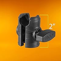 Vista 5 de iBOLT Brazo de enchufe único compuesto de 2.5 pulgadas con base de taladro rectangular con patrón de amplificadores para todos los adaptadores